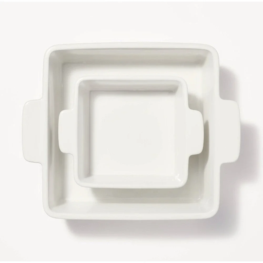 Figmint Stoneware Baking Dish Set 3pc Cream Target Oven Dishwasher Microwa Safe